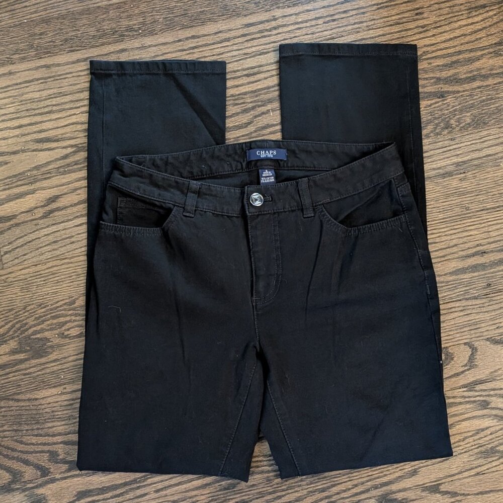 Chaps Brand Women's Black Jeans - Size 2 - Picture 2 of 14